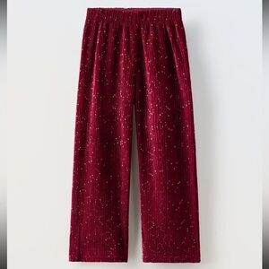 Zara Pleated Sequin Pants